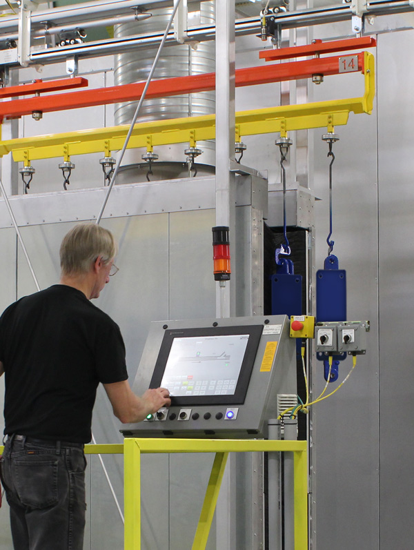 HMI Display Controls IntelliFinishing Automated Finishing Systems